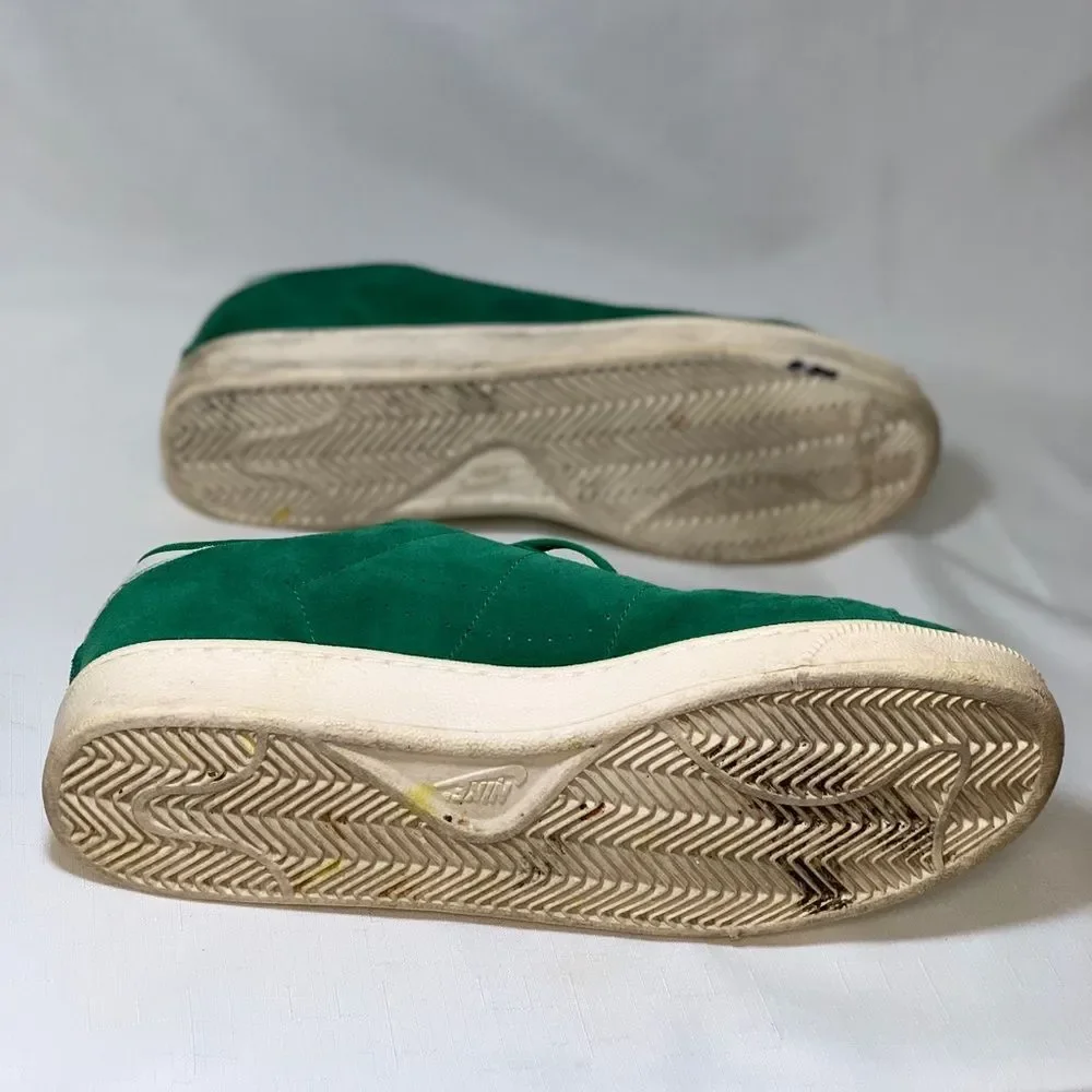 NIKE Men's Tennis Classic CS Premium Suede Sneakers Size 12 Pine Green Lace Up